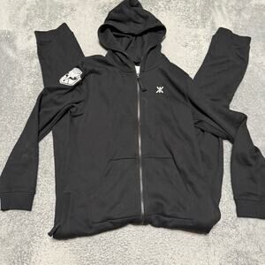 OnePiece The Norwegian Original Hooded Jumpsuit Size Medium Black Sleep
